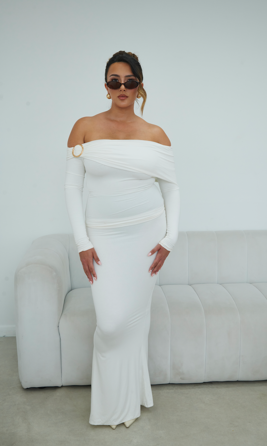 Solae Maxi Skirt - Soft White